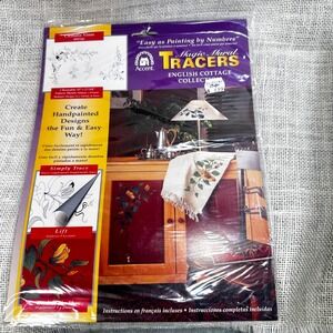Accent Magic Mural‎ Tracers Clematis Vines English Cottage Pattern 95320 Vintage